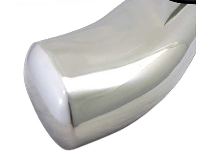 RAPTOR SERIES 5-INCH OEM STYLE CURVED OVAL SIDE STEP BARS POLISHED STAINLESS STEEL 2019-2024 GM