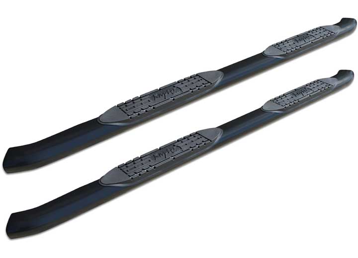 RAPTOR SERIES 4-INCH OE STYLE CURVED OVAL SIDE STEP BARS BLACK 2019-2024 GM
