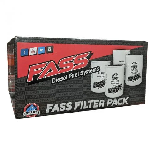 FASS FUEL SYSTEMS TITANIUM/SIGNATURE SERIES WATER SEPARATOR & FUEL FILTER PACK