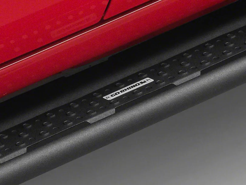 GO RHINO DOMINATOR XTREME D6 SIDE STEP BARS TEXTURED BLACK 2019-2024 GM 1500