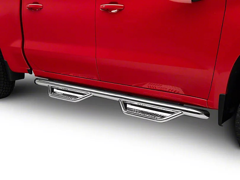 N-FAB PODIUM NERF SIDE STEP BARS POLISHED STAINLESS 2019-2024 GM 1500
