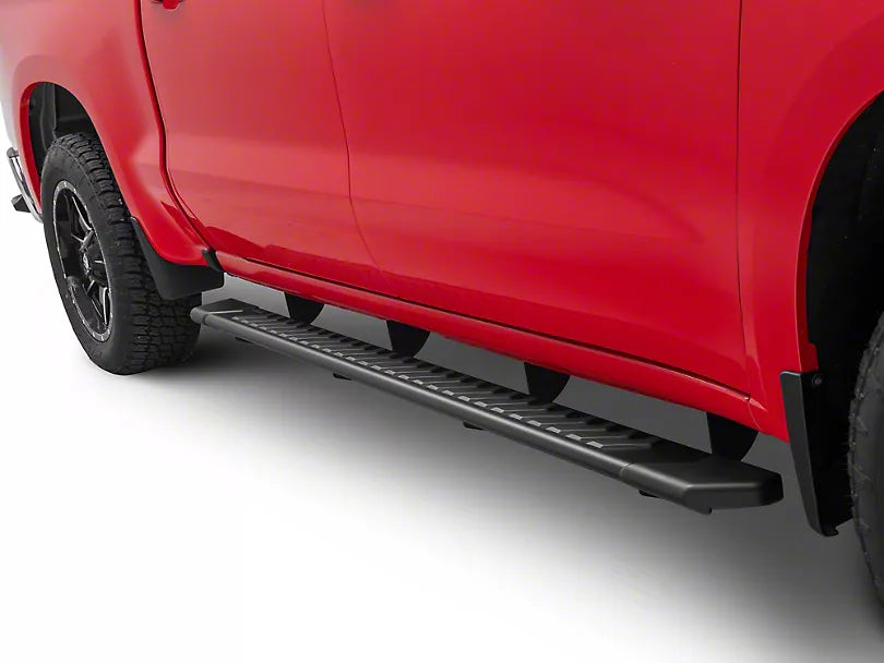 RAPTOR SERIES 5-INCH OEM STYLE FULL TREAD SLIDE TRACK RUNNING BOARDS TEXTURED BLACK 2019-2024 GM 1500