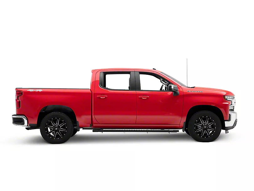 RAPTOR SERIES 5-INCH OEM STYLE FULL TREAD SLIDE TRACK RUNNING BOARDS TEXTURED BLACK 2019-2024 GM 1500