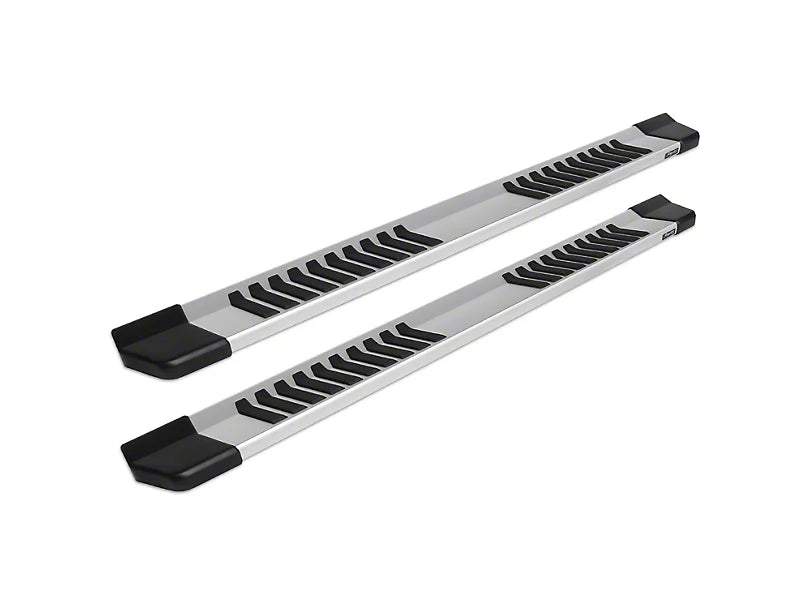 RAPTOR SERIES 6-INCH OAM STYLE RUNNING BOARDS BRUSHED ALUMINUM 2019-2024 GM 1500