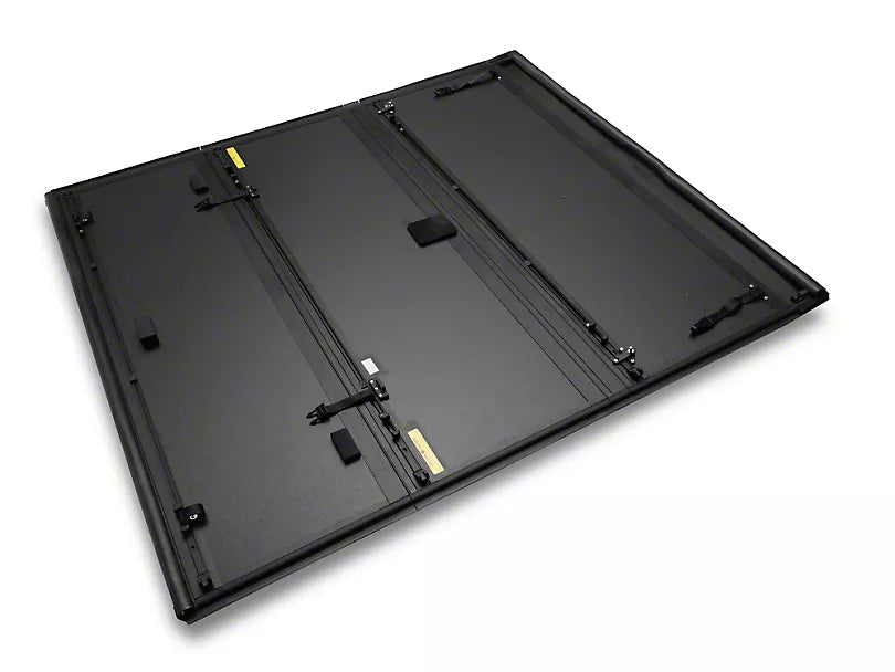 ROUGH COUNTRY HARD TRI-FOLD FLIP-UP TONNEAU COVER 2019-2024 GM 1500 SHORT BED
