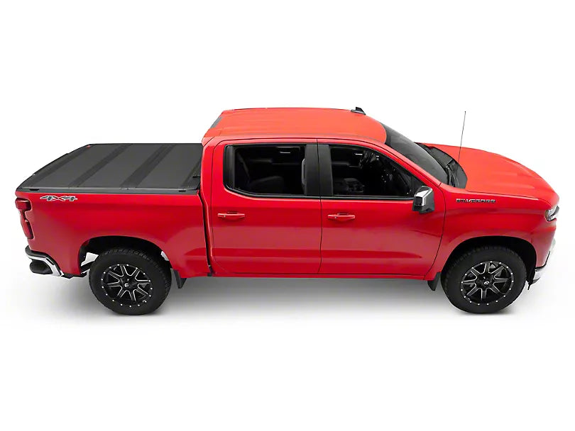 ROUGH COUNTRY HARD TRI-FOLD FLIP-UP TONNEAU COVER 2019-2024 GM 1500 SHORT BED