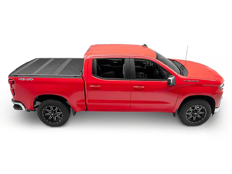ROUGH COUNTRY HARD LOW PROFILE TRI-FOLD TONNEAU COVER 2019-2024 GM 1500 SHORT BED