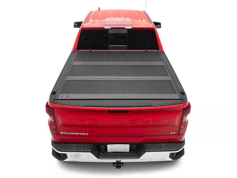 ROUGH COUNTRY HARD LOW PROFILE TRI-FOLD TONNEAU COVER 2019-2024 GM 1500 SHORT BED