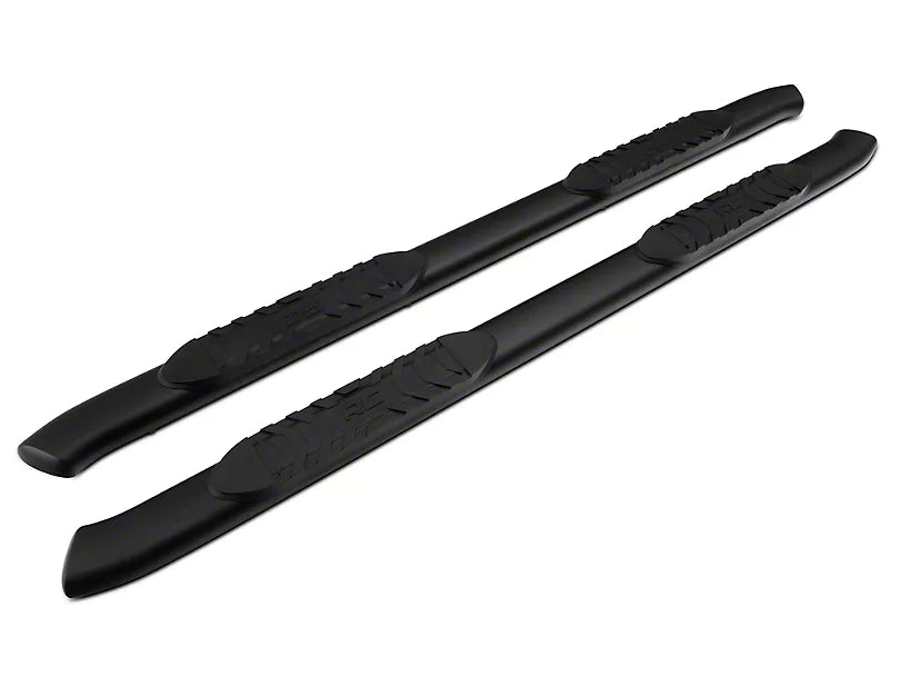 ROUGH COUNTRY OVAL NERF SIDE STEP BARS BLACK 2019-2024 GM CREW CAB