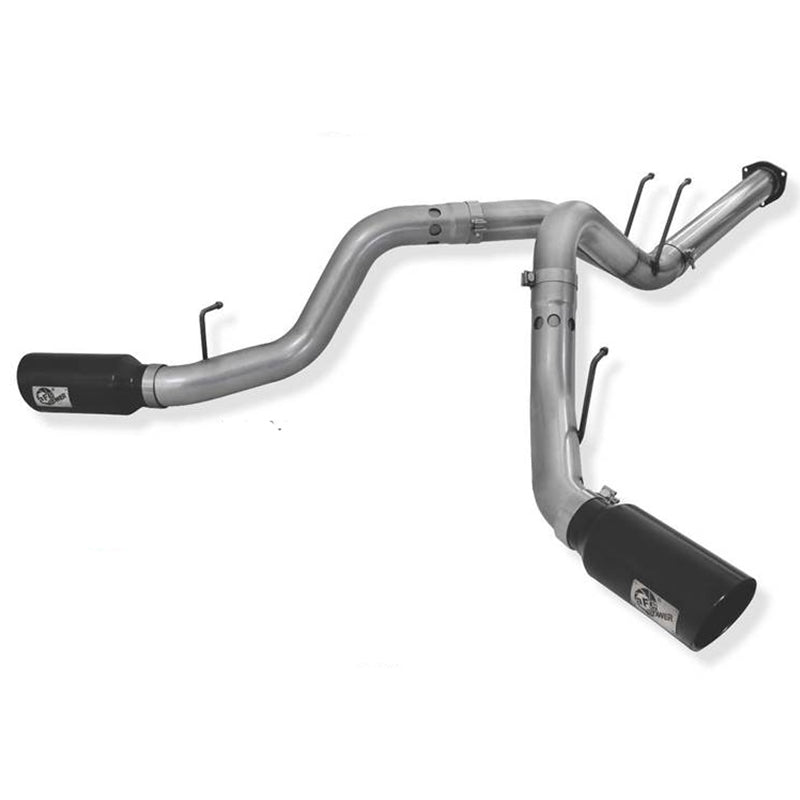 AFE MACH FORCE-XP 4" DUAL SIDE EXIT STAINLESS STEEL EXHAUST SYSTEM 2011-2014 FORD 6.7L POWERSTROKE