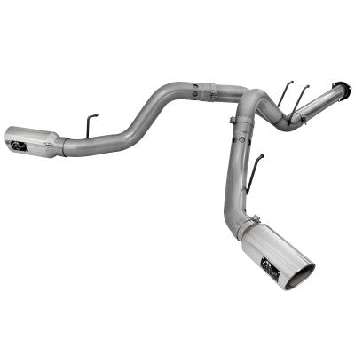 AFE MACH FORCE-XP 4" DUAL SIDE EXIT STAINLESS STEEL EXHAUST SYSTEM 2011-2014 FORD 6.7L POWERSTROKE