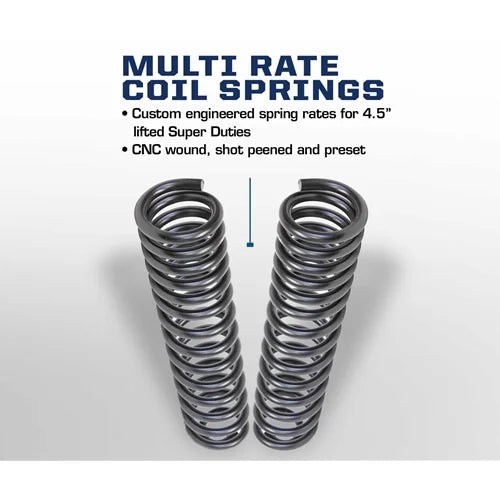 CARLI 4.5"-5.5" LIFT PROGRESSIVE RATE COILS 2005-2023 FORD SUPER DUTY 4X4