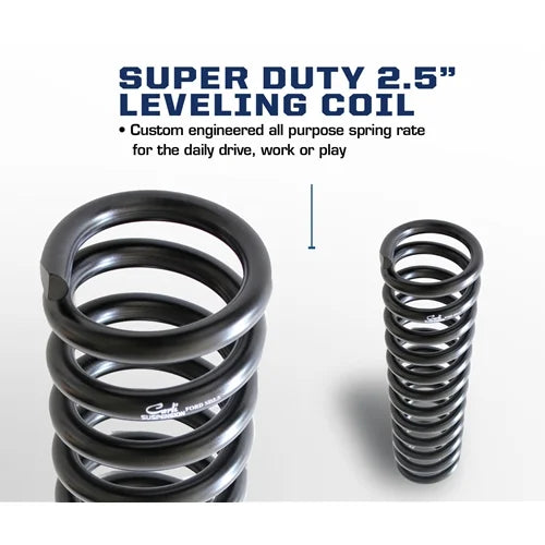 CARLI 2.5"/3.5" LIFT LEVELING COIL SPRINGS 2005-2023 FORD SUPER DUTY