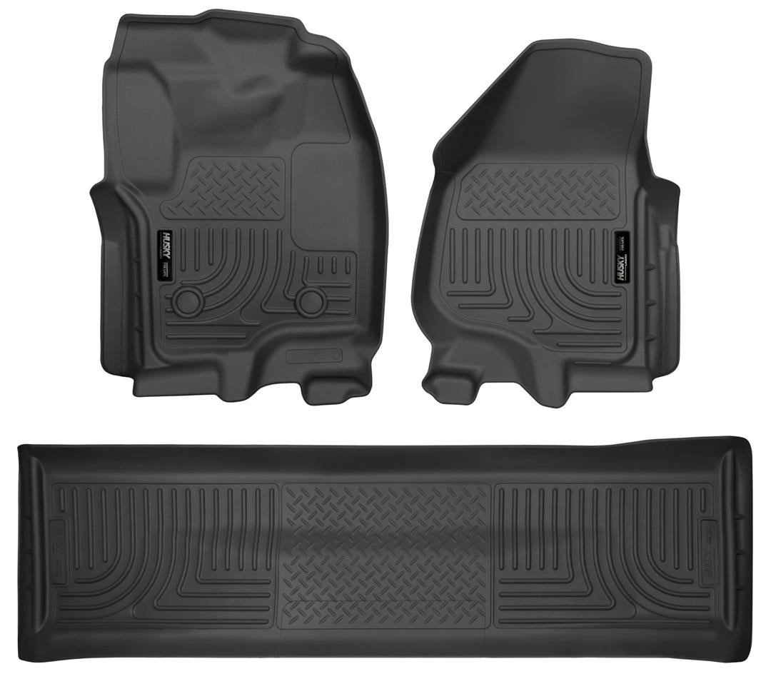 HUSKY LINER 99711 FRONT AND REAR FLOOR LINERS 2011-2016 FORD SUPER DUTY