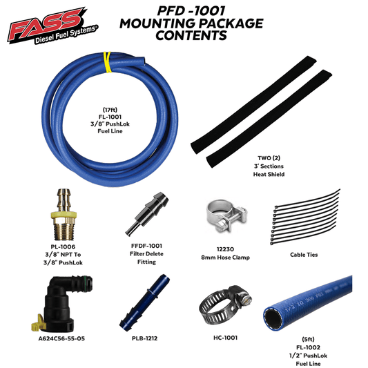 FASS Fuel Systems 2011-2019 FORD Powerstroke Filter Delete Kit (PFD1001)