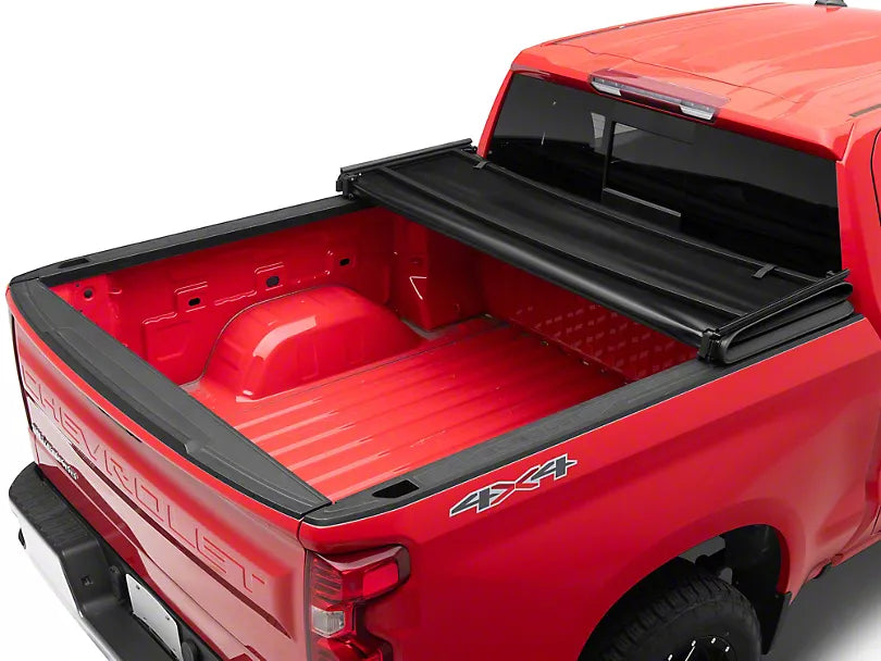 ROUGH COUNTRY SOFT TRI-FOLD TONNEAU COVER 2019-2024 GM 1500 SHORT BED