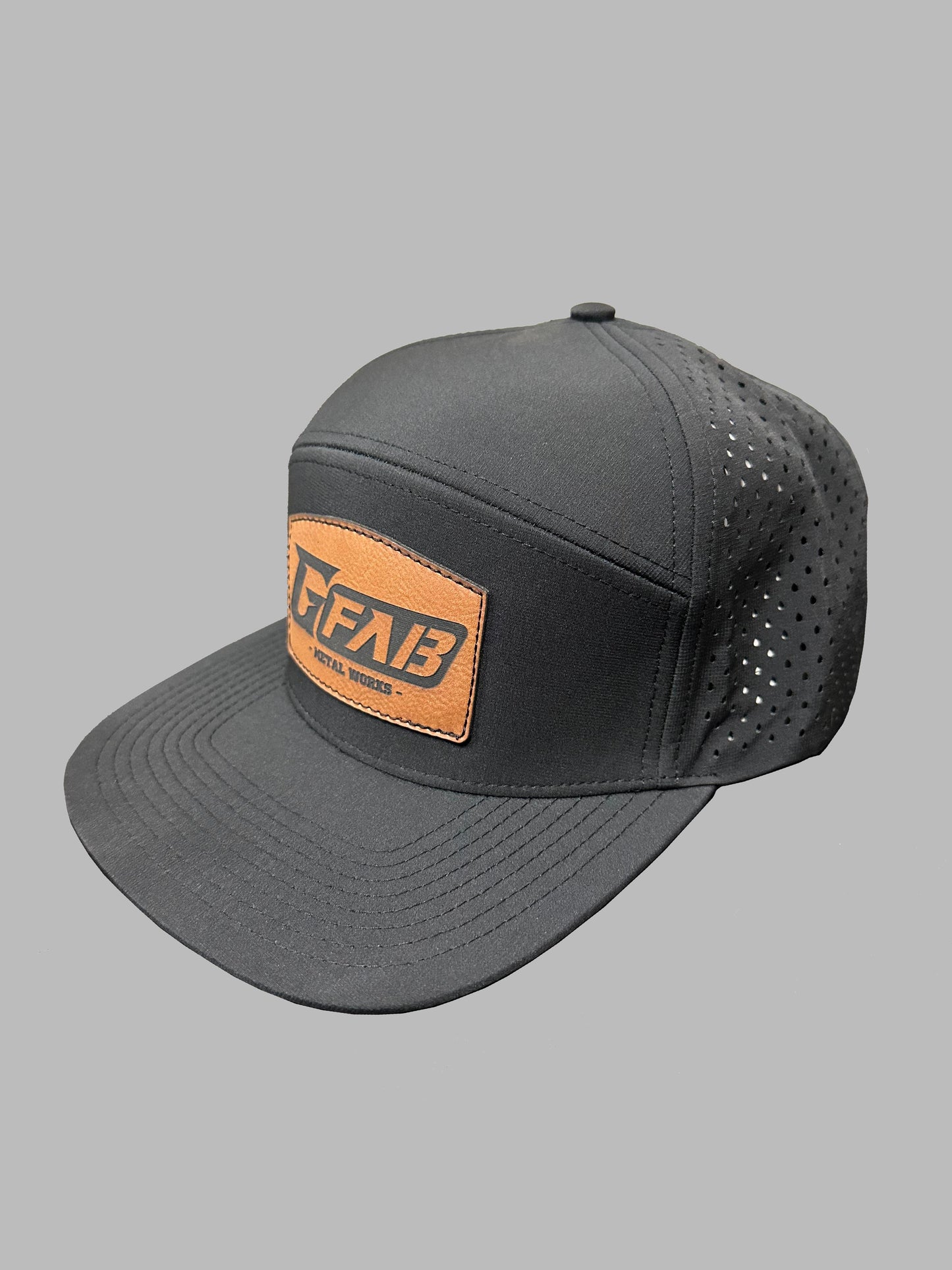 LEATHER PATCH FLAT BILL HAT